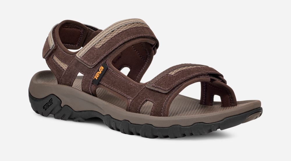 Brown Teva Hudson Men's Sandals | Ireland-0237