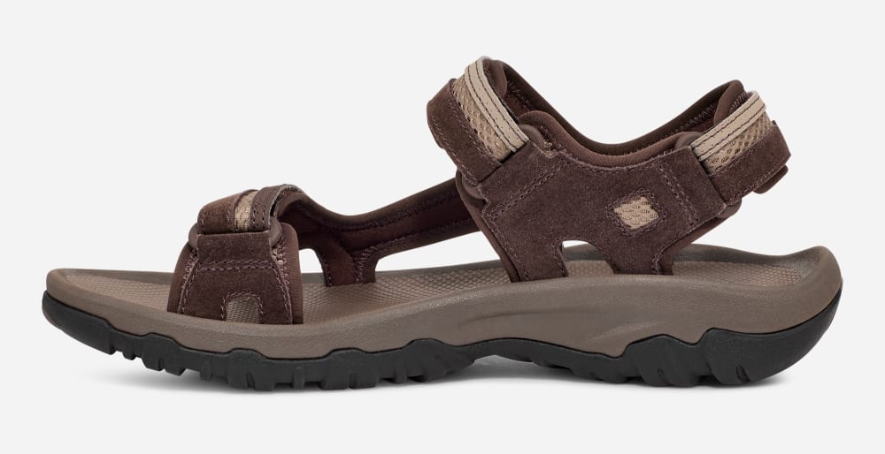 Brown Teva Hudson Men's Sandals | Ireland-0237