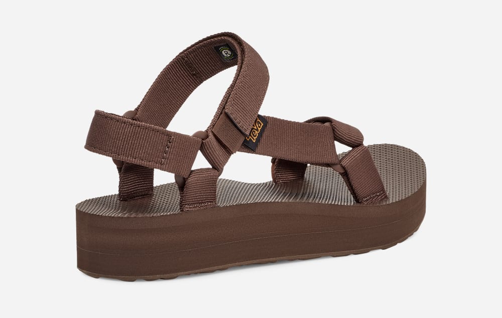 Brown Teva Midform Universal Men's Platform Sandals | Ireland-3514