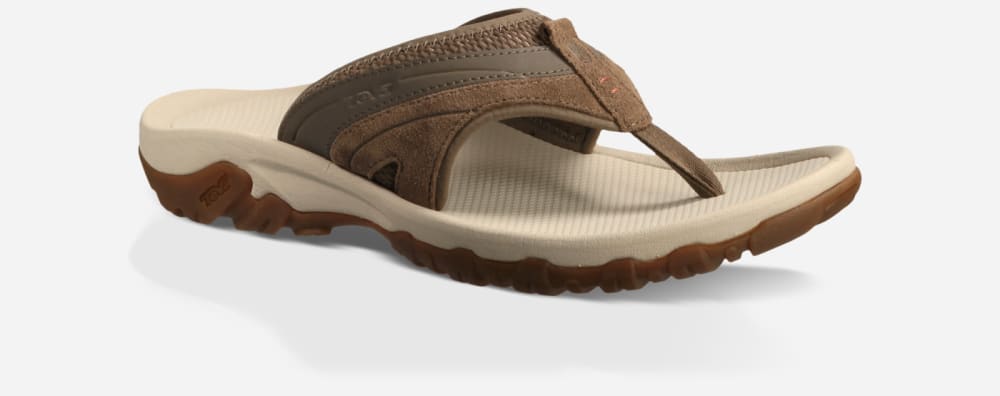 Brown Teva Pajaro Men's Flip Flops | Ireland-4385