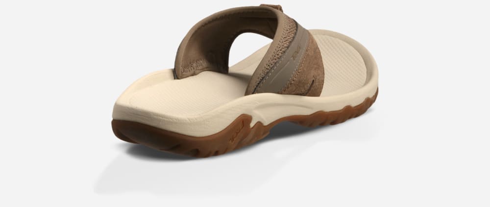 Brown Teva Pajaro Men's Flip Flops | Ireland-4385