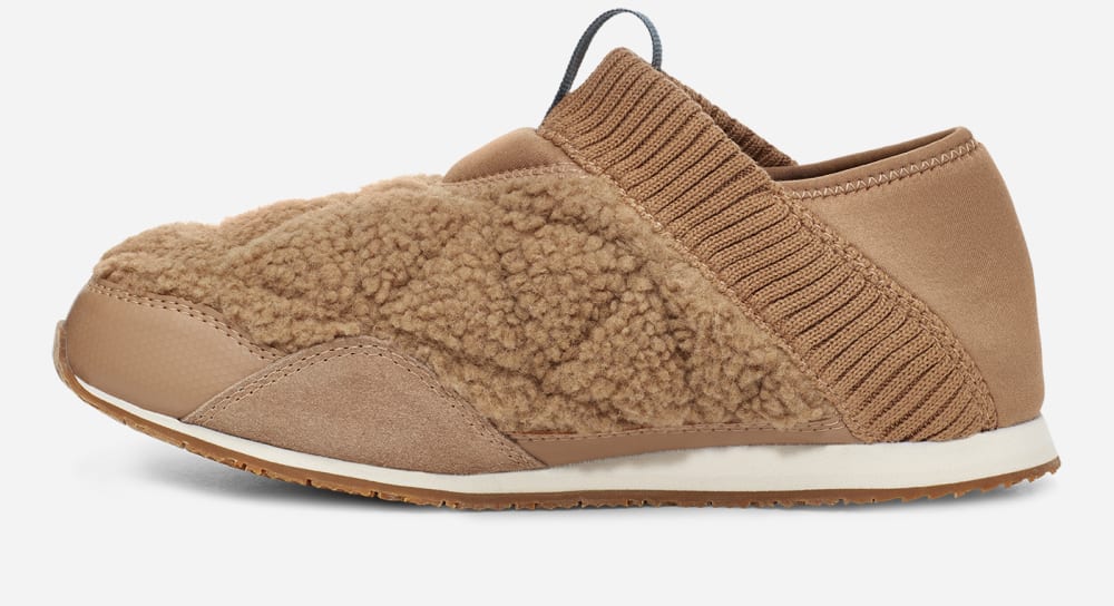 Brown Teva ReEMBER FLEECE Men's Slip Ons | Ireland-5980