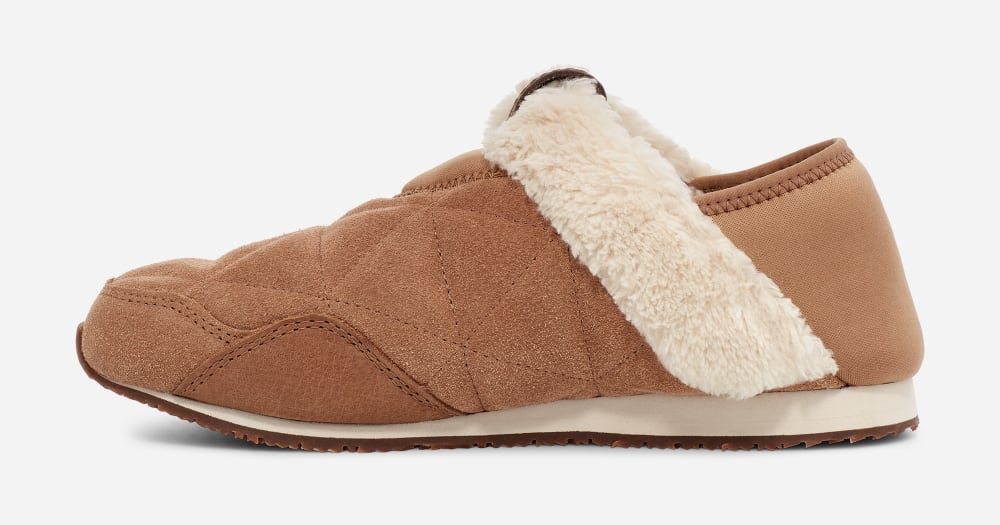 Brown Teva ReEMBER PLUSHED Women's Slip Ons | Ireland-4908