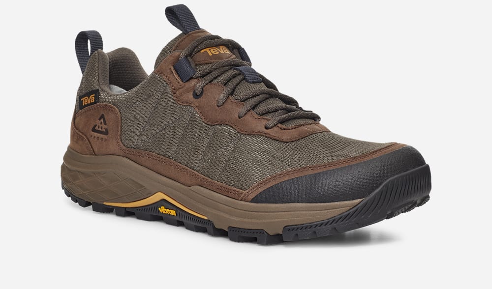 Brown Teva Ridgeview Low Men's Hiking Boots | Ireland-4316