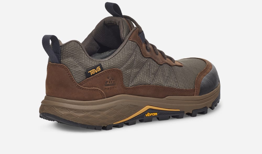 Brown Teva Ridgeview Low Men's Hiking Boots | Ireland-4316