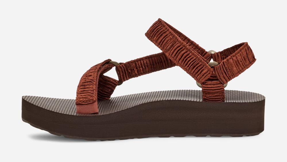 Chocolate Teva Midform Universal Satinya Women's Sandals | Ireland-9567