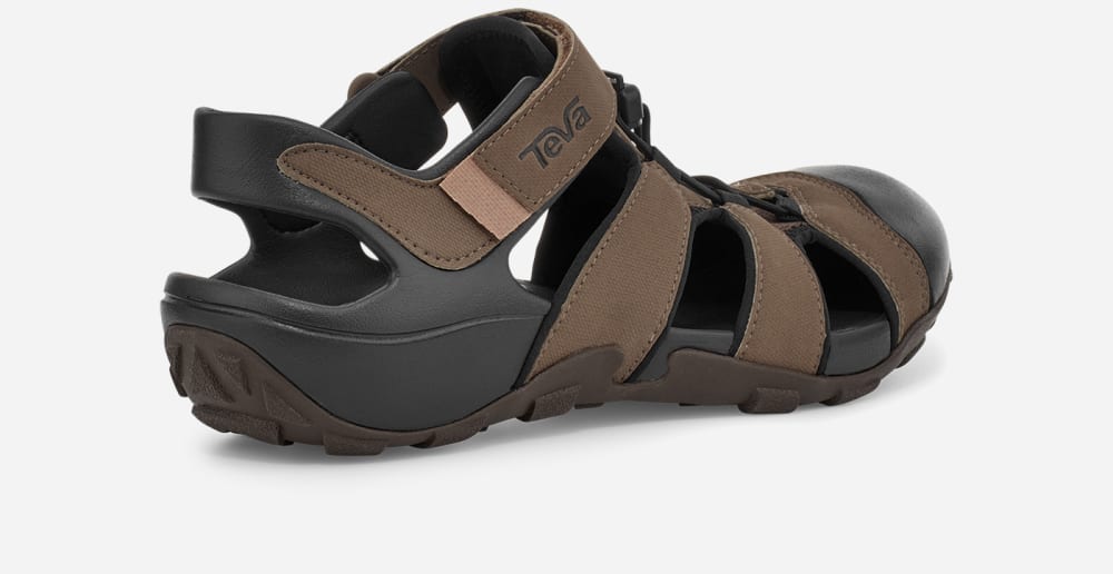 Coffee Teva Flintwood Men's Hiking Sandals | Ireland-9740