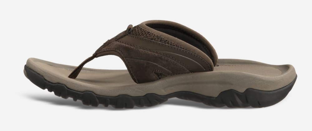 Coffee Teva Pajaro Men's Flip Flops | Ireland-1087