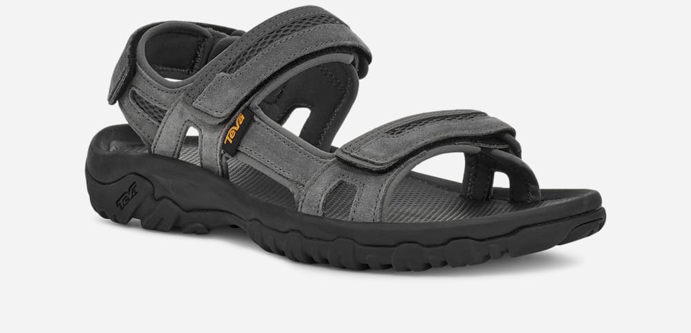 Dark Grey Teva Hudson Men's Sandals | Ireland-5134