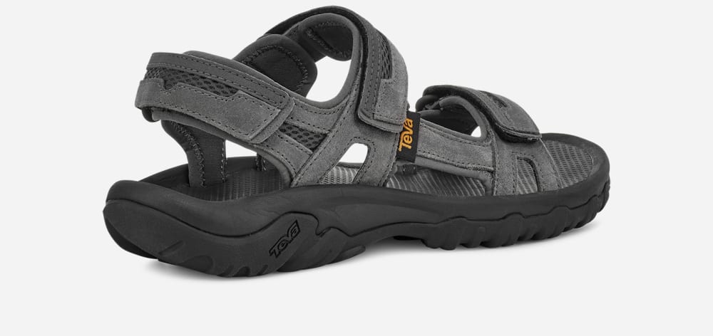 Dark Grey Teva Hudson Men's Sandals | Ireland-5134