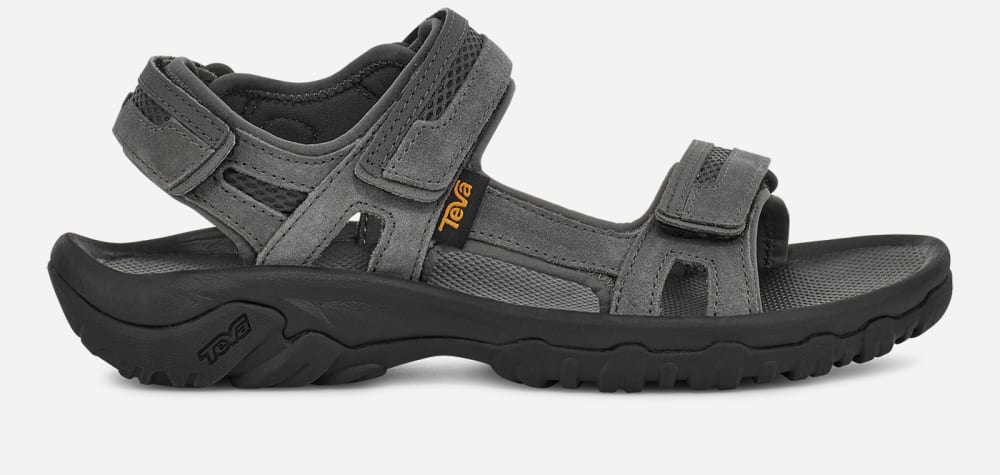 Dark Grey Teva Hudson Men\'s Sandals | Ireland-5134