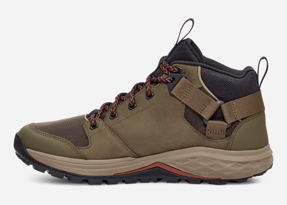 Dark Olive Teva Grandview Gore-Tex Men's Hiking Boots | Ireland-1356