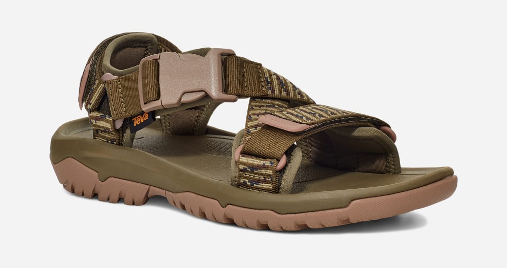 Dark Olive Teva Hurricane Verge Men's Hiking Sandals | Ireland-9346