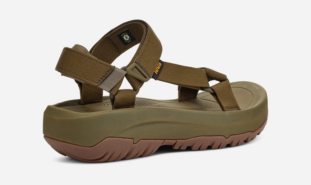 Dark Olive Teva Hurricane Xlt2 Ampsole Men's Platform Sandals | Ireland-8367