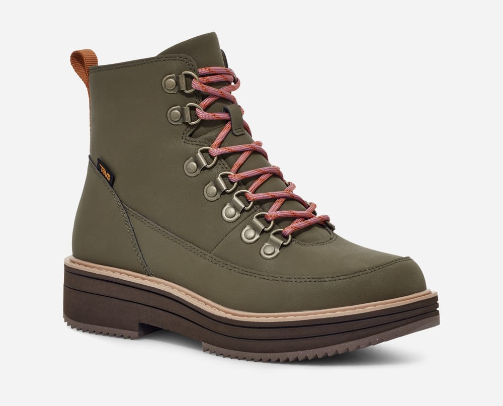 Dark Olive Teva Midform Women's Boots | Ireland-8041