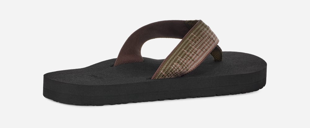 Dark Olive Teva Mush II Men's Flip Flops | Ireland-8149