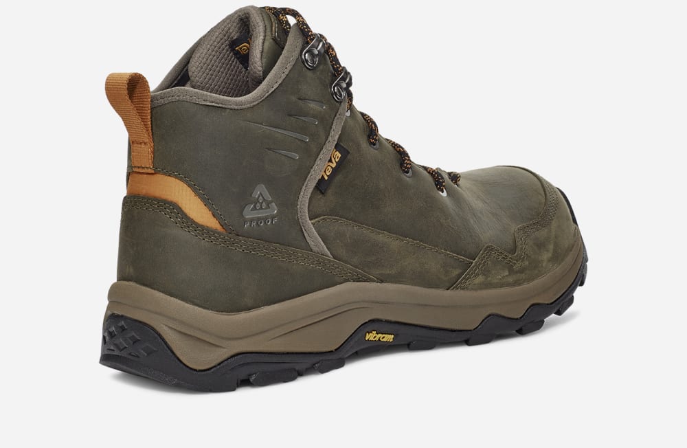 Dark Olive Teva Riva Mid Rp Men's Hiking Boots | Ireland-3816