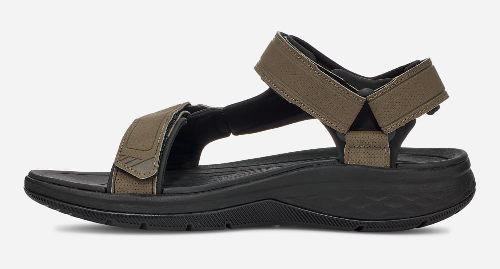 Dark Olive Teva Strata Universal Men's Sandals | Ireland-0936