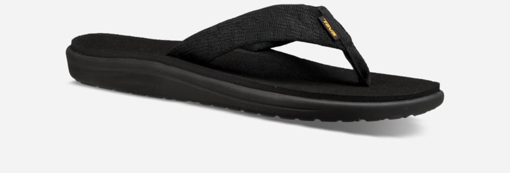 Dark Red Black Teva Voya Men's Flip Flops | Ireland-2764