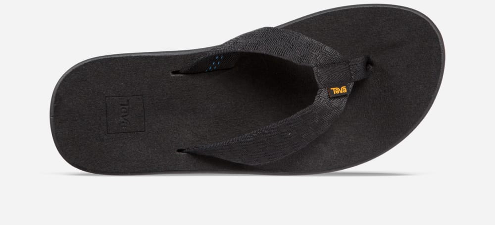 Dark Red Black Teva Voya Men's Flip Flops | Ireland-2764