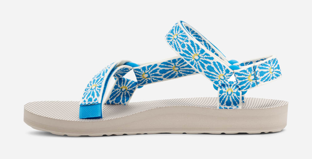 Flower Blue Teva Original Universal Women's Sandals | Ireland-4710