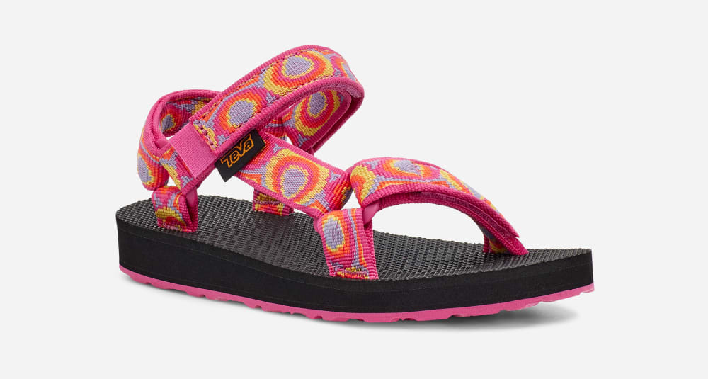 Fuchsia Teva Original Universal Kids' Sandals | Ireland-4873