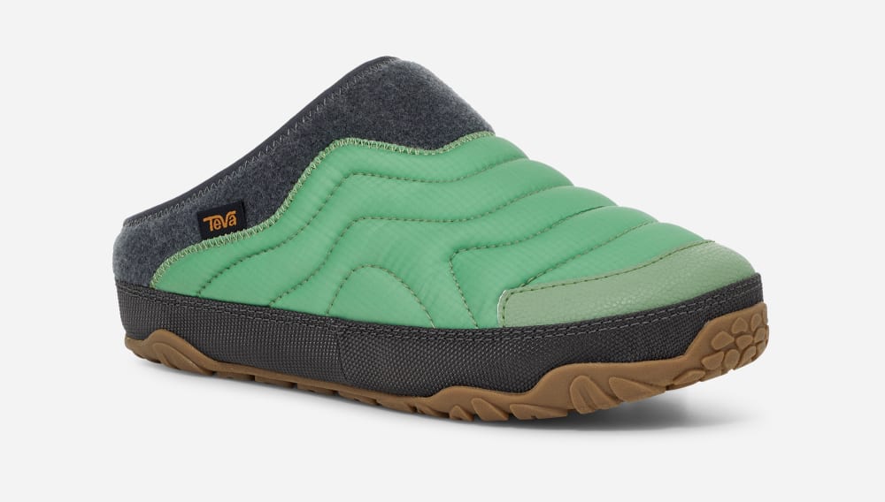 Green Teva ReEMBER TERRAIN Men's Slip Ons | Ireland-4907