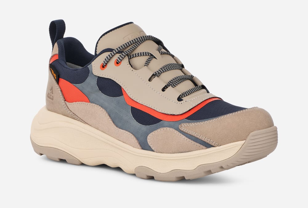 Grey / Orange Teva Geotrecca Low Men's Hiking Boots | Ireland-9142