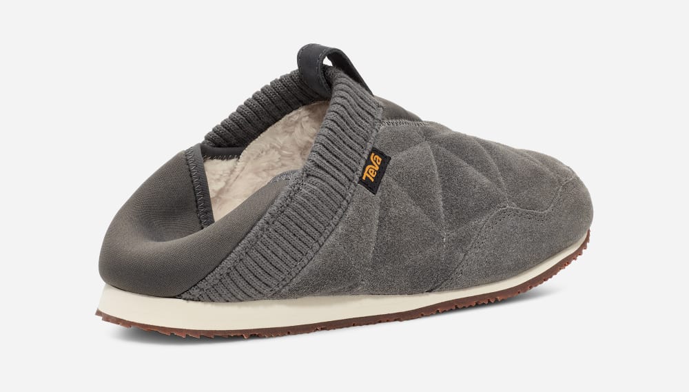 Grey Teva ReEMBER PLUSHED Men's Slip Ons | Ireland-1924