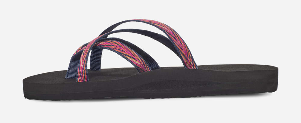 Indigo / Rose Purple Teva Olowahu Women's Flip Flops | Ireland-1034