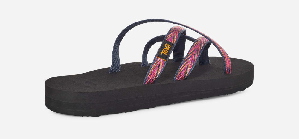 Indigo / Rose Purple Teva Olowahu Women's Flip Flops | Ireland-1034