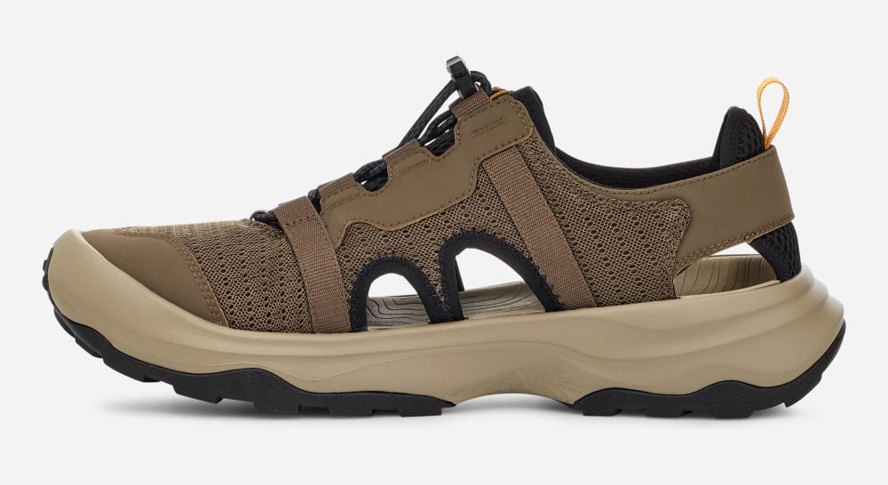 Khaki Teva Outflow CT Men's Sandals | Ireland-4157