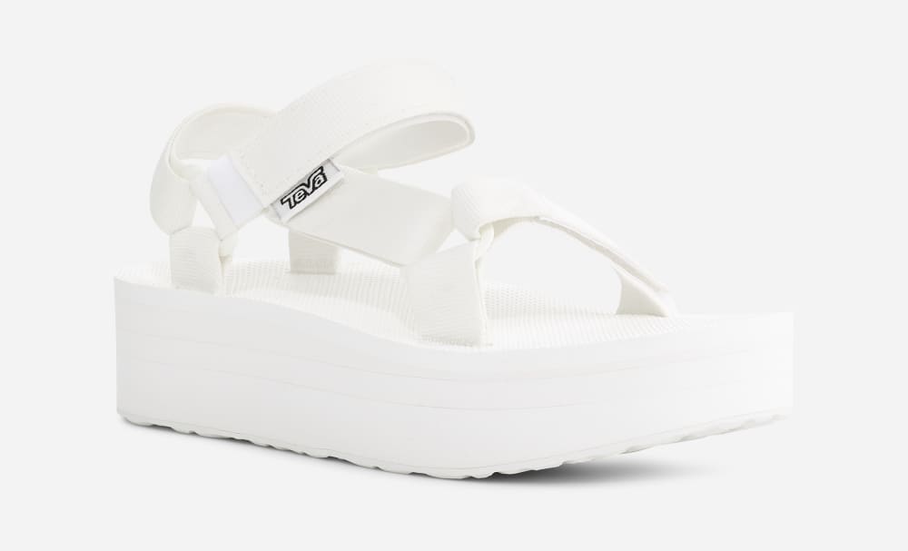 Light White Teva Flatform Universal Men's Platform Sandals | Ireland-5170