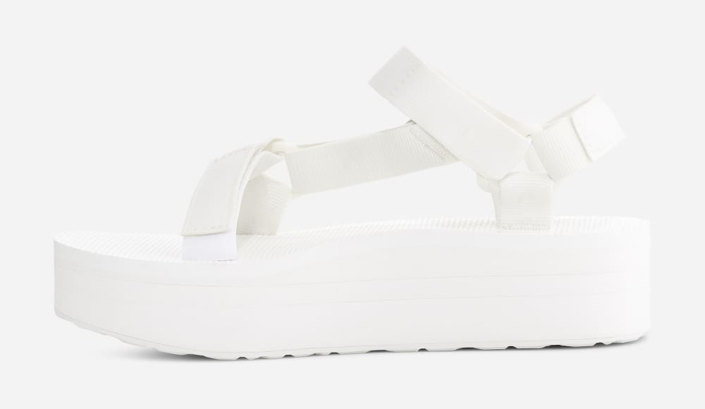 Light White Teva Flatform Universal Men's Platform Sandals | Ireland-5170