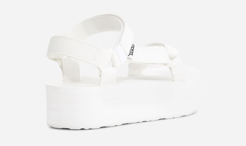 Light White Teva Flatform Universal Men's Platform Sandals | Ireland-5170