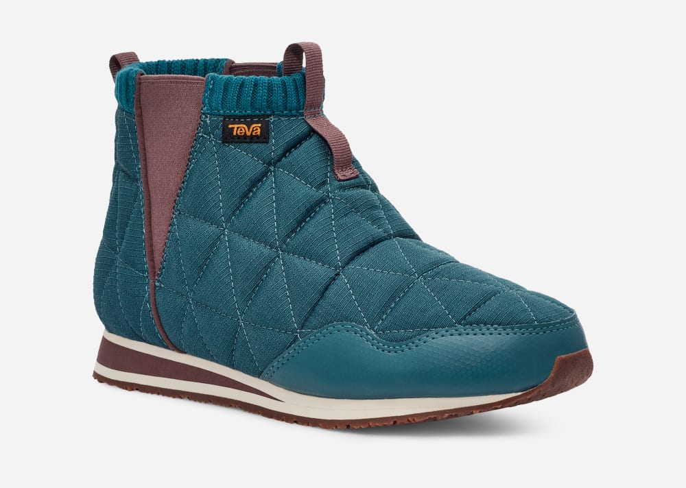 Navy Teva ReEMBER MID Women's Boots | Ireland-0451