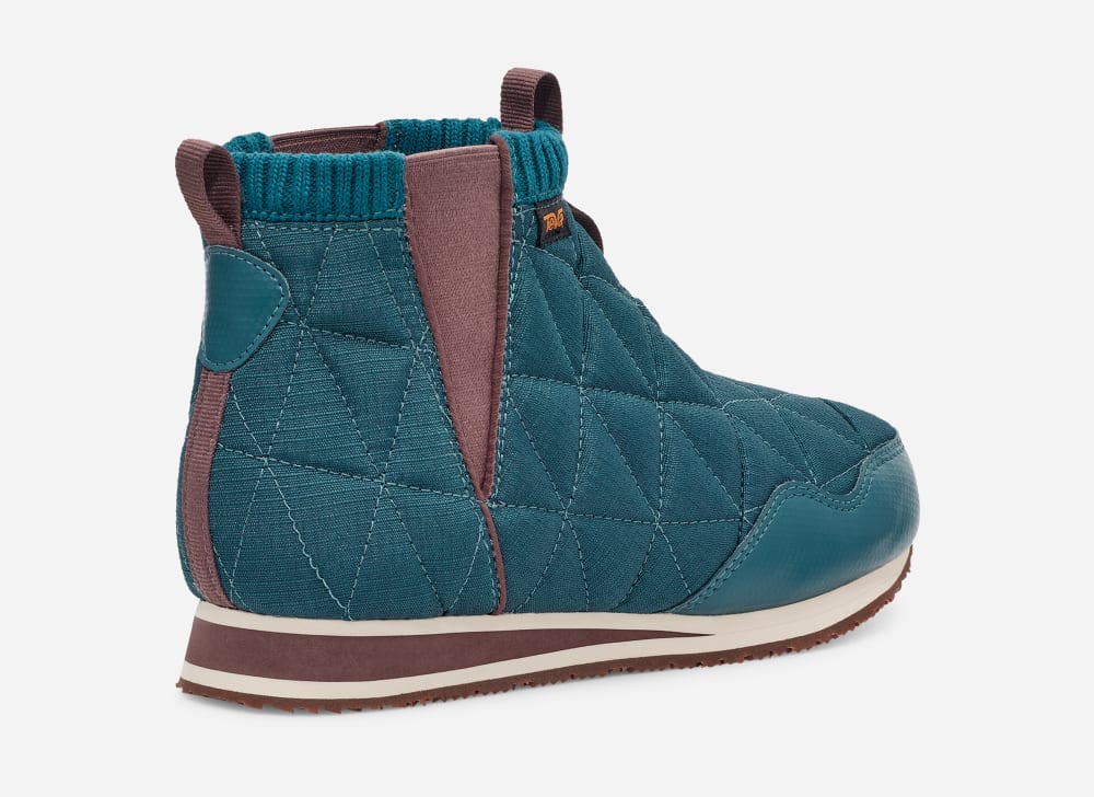 Navy Teva ReEMBER MID Women's Boots | Ireland-0451