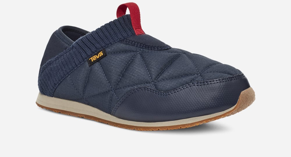 Navy Teva ReEMBER Men's Slip Ons | Ireland-7201