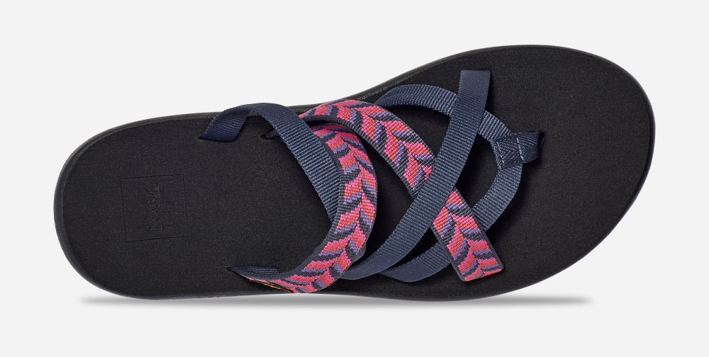 Navy Teva Voya Zillesa Women's Flip Flops | Ireland-5872