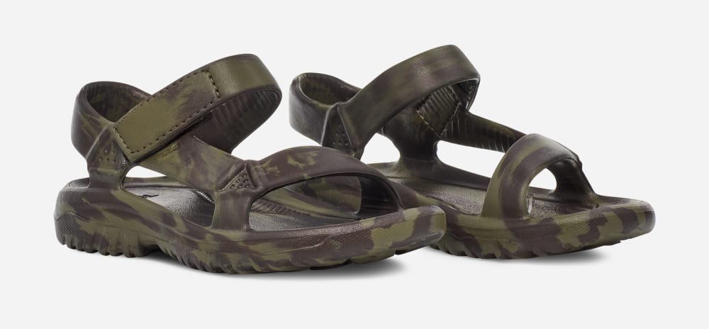 Olive Teva Hurricane Drift Huemix Kids' Sandals | Ireland-6149