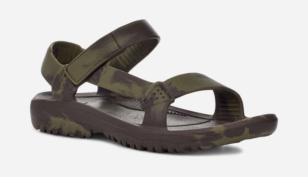 Olive Teva Hurricane Drift Huemix Men's Sandals | Ireland-0723