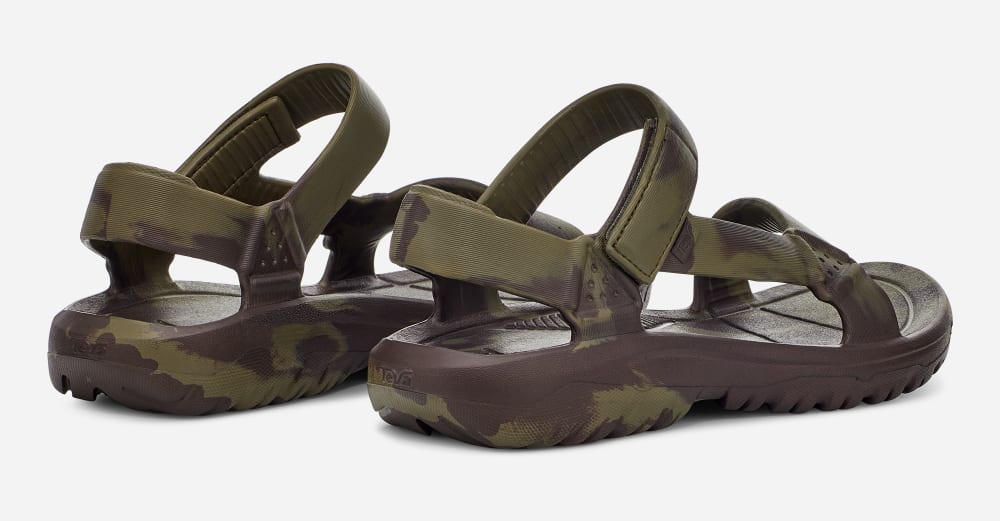 Olive Teva Hurricane Drift Huemix Men's Sandals | Ireland-0723