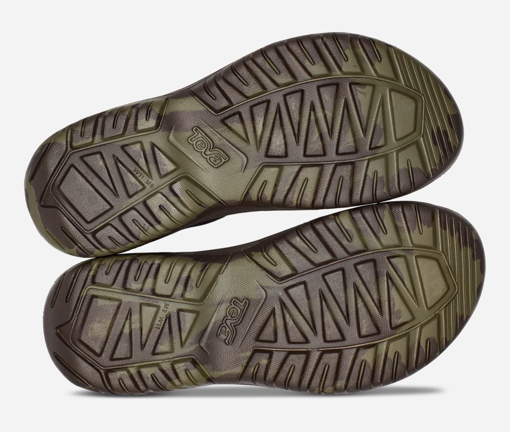 Olive Teva Hurricane Drift Huemix Men's Sandals | Ireland-0723