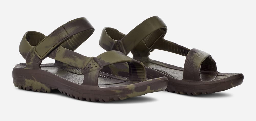 Olive Teva Hurricane Drift Huemix Men's Sandals | Ireland-0723