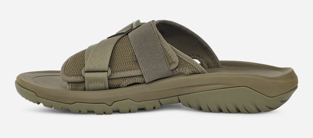 Olive Teva Hurricane Verge Men's Slide | Ireland-3679