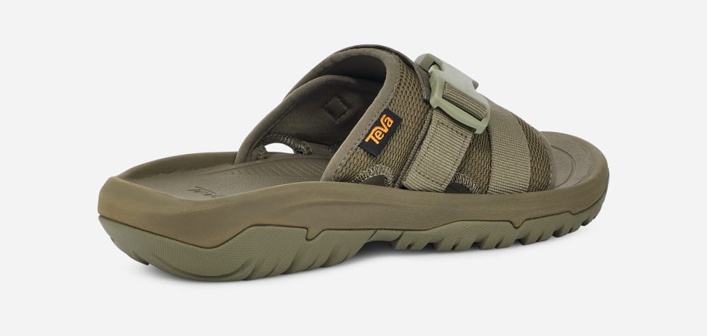 Olive Teva Hurricane Verge Men's Slide | Ireland-3679