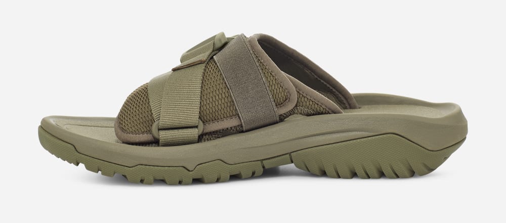 Olive Teva Hurricane Verge Men's Slide | Ireland-9673