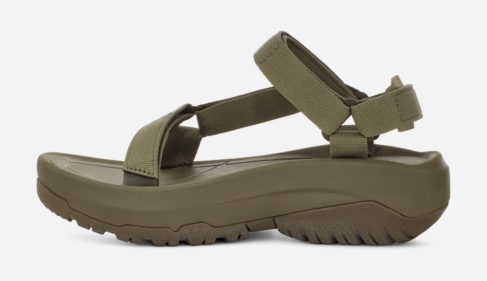 Olive Teva Hurricane Xlt2 Ampsole Men's Platform Sandals | Ireland-1368