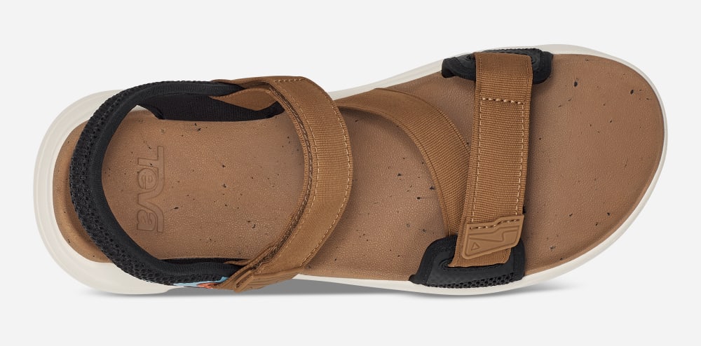 Orange Brown / Black Teva Zymic Men's Sandals | Ireland-7184