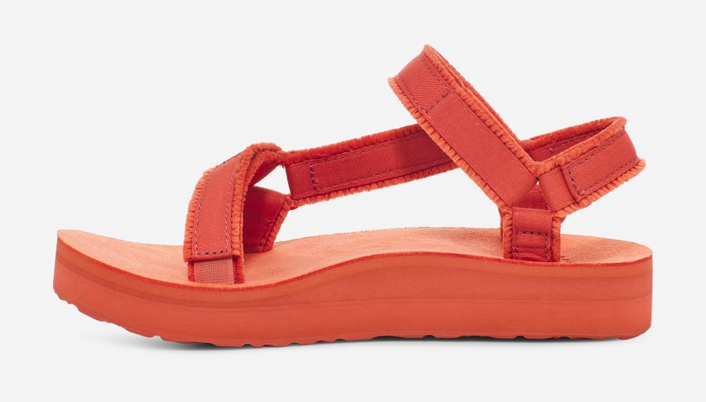 Orange Teva Midform Universal Canvas Men's Platform Sandals | Ireland-1527